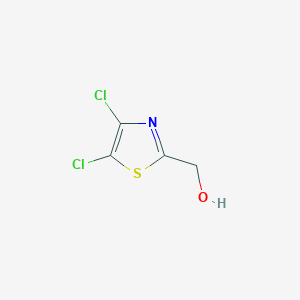 molecular formula C4H3Cl2NOS B2575744 (Dichloro-1,3-thiazol-2-yl)methanol CAS No. 1379210-80-6