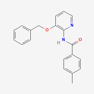 molecular formula C20H18N2O2 B2575745 N-[3-(benzyloxy)pyridin-2-yl]-4-methylbenzamide CAS No. 491867-71-1