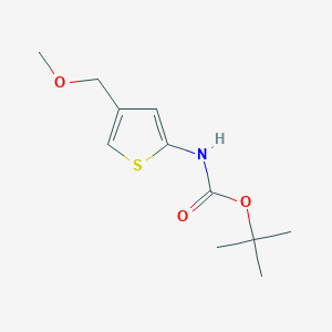 molecular formula C11H17NO3S B2575779 tert-butyl N-[4-(methoxymethyl)thiophen-2-yl]carbamate CAS No. 1989659-38-2