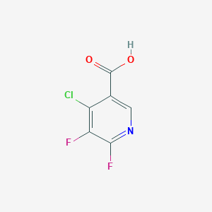 molecular formula C6H2ClF2NO2 B025758 4-Chloro-5,6-difluoronicotinic acid CAS No. 851386-32-8