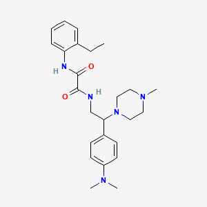 molecular formula C25H35N5O2 B2575881 N1-(2-(4-(dimethylamino)phenyl)-2-(4-methylpiperazin-1-yl)ethyl)-N2-(2-ethylphenyl)oxalamide CAS No. 941995-43-3