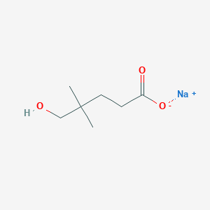 molecular formula C7H13NaO3 B2575888 Sodium;5-hydroxy-4,4-dimethylpentanoate CAS No. 2460756-60-7