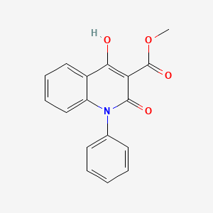 molecular formula C17H13NO4 B2575946 Methyl 4-hydroxy-2-oxo-1-phenyl-1,2-dihydroquinoline-3-carboxylate CAS No. 770711-44-9