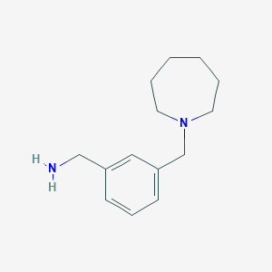 molecular formula C14H22N2 B2575992 [3-(azepan-1-ylmethyl)phenyl]methanamine CAS No. 876716-70-0