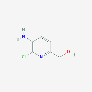 molecular formula C6H7ClN2O B2575998 (5-Amino-6-chloropyridin-2-yl)methanol CAS No. 1807148-38-4