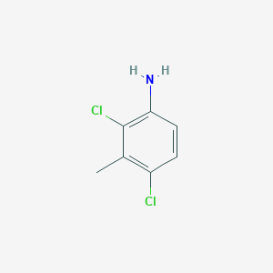 molecular formula C7H7Cl2N B025760 2,4-二氯-3-甲基苯胺 CAS No. 19853-79-3