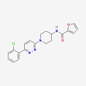 molecular formula C20H19ClN4O2 B2576002 N-{1-[6-(2-chlorophenyl)pyridazin-3-yl]piperidin-4-yl}-2-furamide CAS No. 1396855-05-2