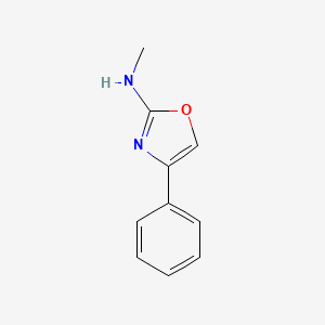 molecular formula C10H10N2O B2576005 N-methyl-4-phenyloxazol-2-amine CAS No. 1420901-03-6
