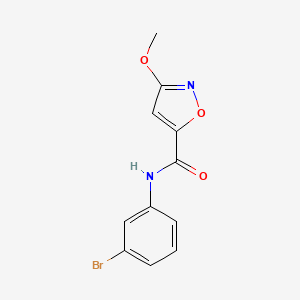 N-(3-bromophenyl)-3-methoxyisoxazole-5-carboxamide