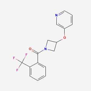 (3-(Pyridin-3-yloxy)azetidin-1-yl)(2-(trifluoromethyl)phenyl)methanone