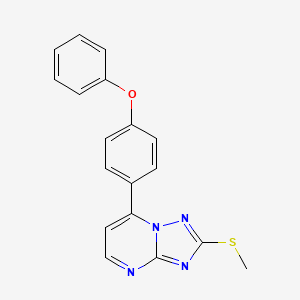 2-(Methylsulfanyl)-7-(4-phenoxyphenyl)[1,2,4]triazolo[1,5-a]pyrimidine