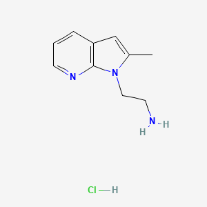 2-(2-Methylpyrrolo[2,3-b]pyridin-1-yl)ethanamine;hydrochloride
