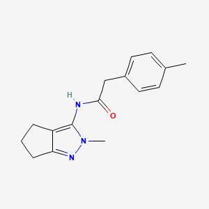 N-(2-methyl-2,4,5,6-tetrahydrocyclopenta[c]pyrazol-3-yl)-2-(p-tolyl)acetamide