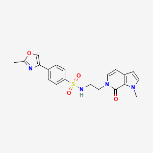 N-(2-(1-methyl-7-oxo-1H-pyrrolo[2,3-c]pyridin-6(7H)-yl)ethyl)-4-(2-methyloxazol-4-yl)benzenesulfonamide