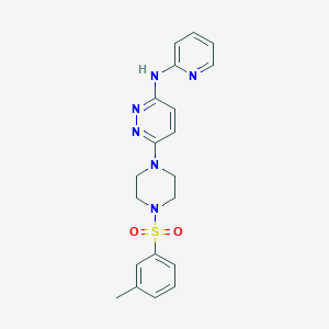 N-(pyridin-2-yl)-6-(4-(m-tolylsulfonyl)piperazin-1-yl)pyridazin-3-amine
