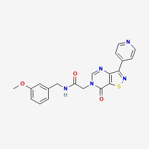 N-(3-methoxybenzyl)-2-(7-oxo-3-(pyridin-4-yl)isothiazolo[4,5-d]pyrimidin-6(7H)-yl)acetamide