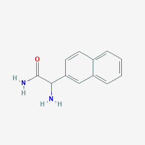 molecular formula C12H12N2O B2576217 2-Amino-2-(naphthalen-2-yl)acetamide CAS No. 874912-72-8