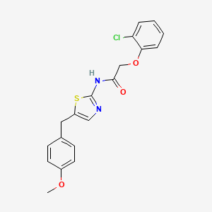 B2576244 2-(2-chlorophenoxy)-N-(5-(4-methoxybenzyl)thiazol-2-yl)acetamide CAS No. 301176-33-0