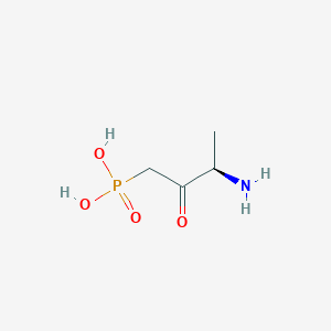 molecular formula C4H10NO4P B2576277 [(3R)-3-amino-2-oxobutyl]phosphonicacid CAS No. 112392-53-7