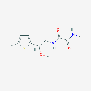 molecular formula C11H16N2O3S B2576326 N1-(2-methoxy-2-(5-methylthiophen-2-yl)ethyl)-N2-methyloxalamide CAS No. 1797554-30-3