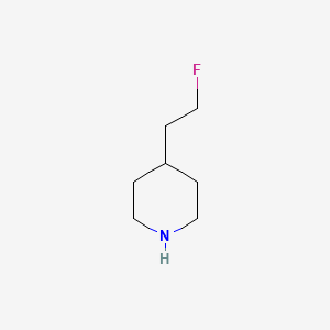 molecular formula C7H14FN B2576331 4-(2-Fluoroethyl)piperidine CAS No. 184042-57-7