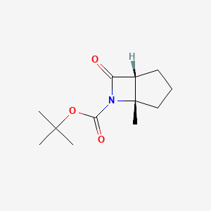 molecular formula C12H19NO3 B2576347 tert-butyl (1R,5S)-5-methyl-7-oxo-6-azabicyclo[3.2.0]heptane-6-carboxylate CAS No. 1335031-97-4