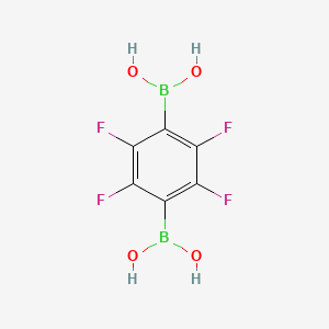 molecular formula C6H4B2F4O4 B2576354 Perfluorophenyl,1-4-diboronic acid CAS No. 1380435-69-7