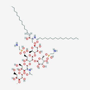 molecular formula C71H134N4O32P2 B025765 Diphosphonopentaosylceramide CAS No. 103147-89-3