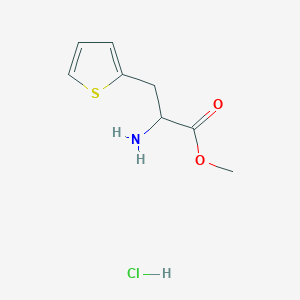 molecular formula C8H12ClNO2S B2576523 Methyl 2-amino-3-(thiophen-2-yl)propanoate hydrochloride CAS No. 98593-56-7
