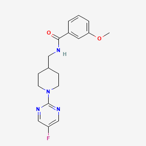 N-((1-(5-fluoropyrimidin-2-yl)piperidin-4-yl)methyl)-3-methoxybenzamide
