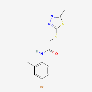 N-(4-bromo-2-methylphenyl)-2-[(5-methyl-1,3,4-thiadiazol-2-yl)sulfanyl]acetamide