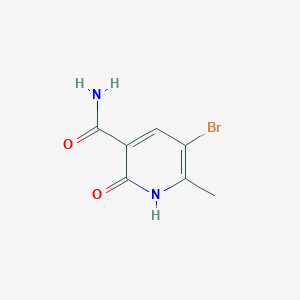 molecular formula C7H7BrN2O2 B2576582 5-Bromo-6-methyl-2-oxo-1,2-dihydropyridine-3-carboxamide CAS No. 85216-57-5