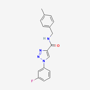 1-(3-fluorophenyl)-N-(4-methylbenzyl)-1H-1,2,3-triazole-4-carboxamide
