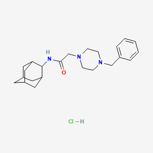 N-((1r,3r,5r,7r)-adamantan-2-yl)-2-(4-benzylpiperazin-1-yl)acetamide hydrochloride