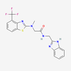 N-((1H-benzo[d]imidazol-2-yl)methyl)-2-(methyl(4-(trifluoromethyl)benzo[d]thiazol-2-yl)amino)acetamide