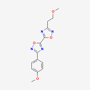 3-(2-Methoxyethyl)-3'-(4-methoxyphenyl)-5,5'-bi-1,2,4-oxadiazole