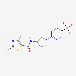 2,4-dimethyl-N-(1-(5-(trifluoromethyl)pyridin-2-yl)pyrrolidin-3-yl)thiazole-5-carboxamide
