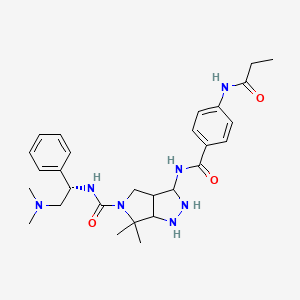 molecular formula C28H35N7O3 B2576643 CDK7-IN-1 CAS No. 1957203-02-9
