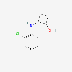 2-[(2-Chloro-4-methylphenyl)amino]cyclobutan-1-ol