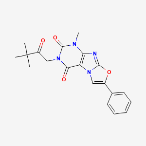 3-(3,3-dimethyl-2-oxobutyl)-1-methyl-7-phenyloxazolo[2,3-f]purine-2,4(1H,3H)-dione