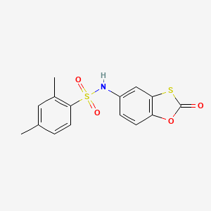 2,4-dimethyl-N-(2-oxo-1,3-benzoxathiol-5-yl)benzenesulfonamide