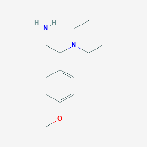 molecular formula C13H22N2O B2576657 N1,N1-Diethyl-1-(4-methoxy-phenyl)-ethane-1,2-diamine CAS No. 919032-97-6
