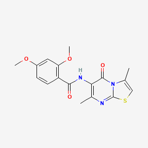 N-(3,7-dimethyl-5-oxo-5H-thiazolo[3,2-a]pyrimidin-6-yl)-2,4-dimethoxybenzamide