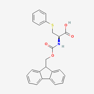 molecular formula C24H21NO4S B2576666 Fmoc-(S)-phenyl-L-Cys CAS No. 488761-06-4