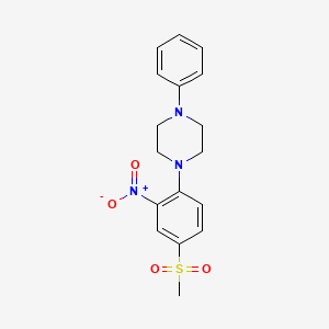1-(4-(Methylsulfonyl)-2-nitrophenyl)-4-phenylpiperazine