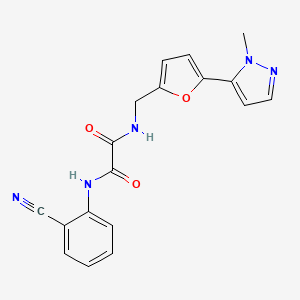 N'-(2-Cyanophenyl)-N-[[5-(2-methylpyrazol-3-yl)furan-2-yl]methyl]oxamide