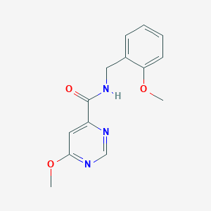 6-methoxy-N-(2-methoxybenzyl)pyrimidine-4-carboxamide
