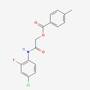 [2-(4-Chloro-2-fluoroanilino)-2-oxoethyl] 4-methylbenzoate