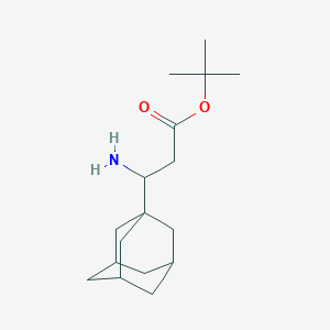 Tert-butyl 3-(1-adamantyl)-3-aminopropanoate