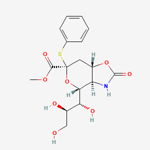 Methyl (Phenyl 5-N,4-O-Carbonyl-3,5-dideoxy-2-thio-D-glycero-beta-D-galacto-2-nonulopyranosid)onate